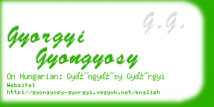 gyorgyi gyongyosy business card